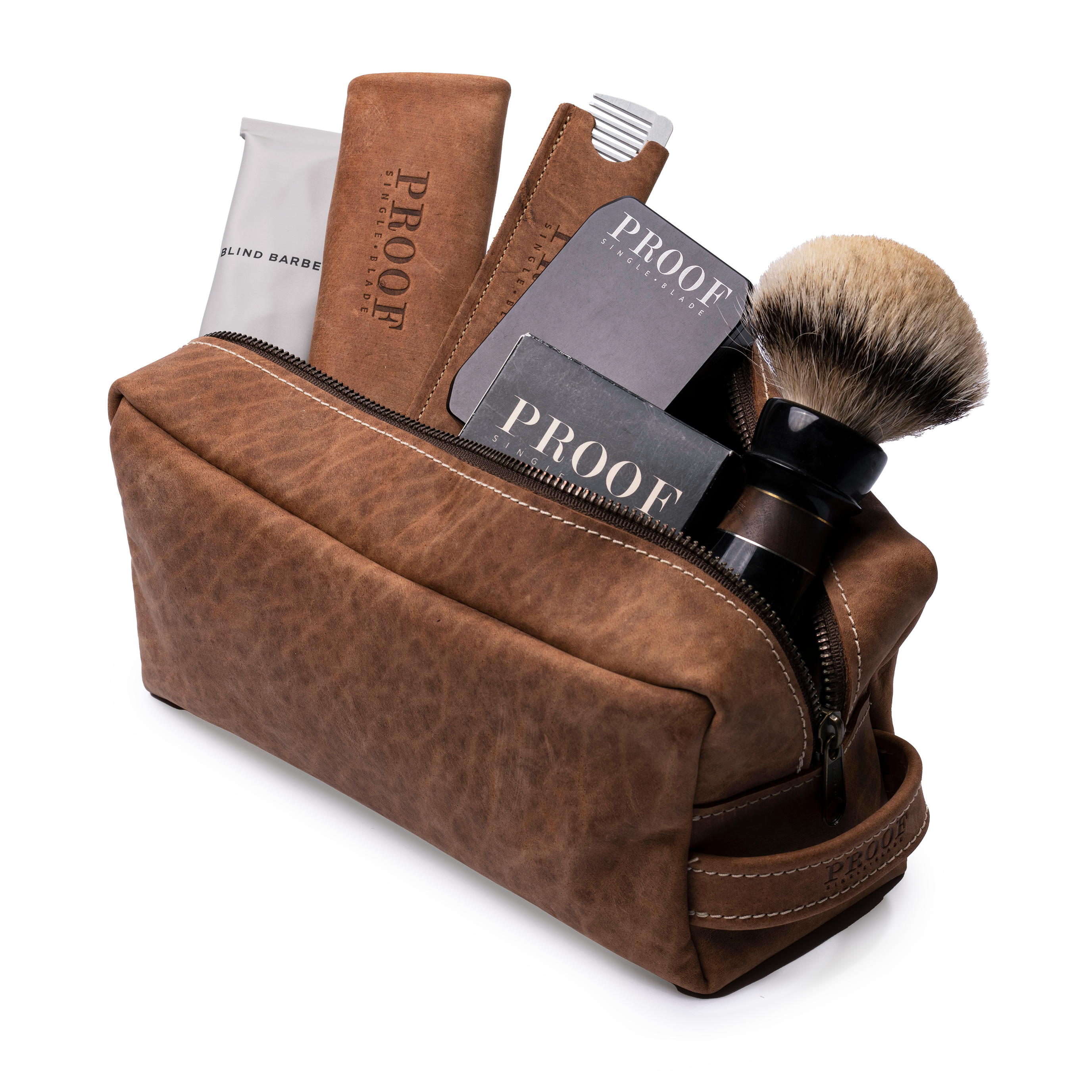 American Bison Leather Dopp Kit