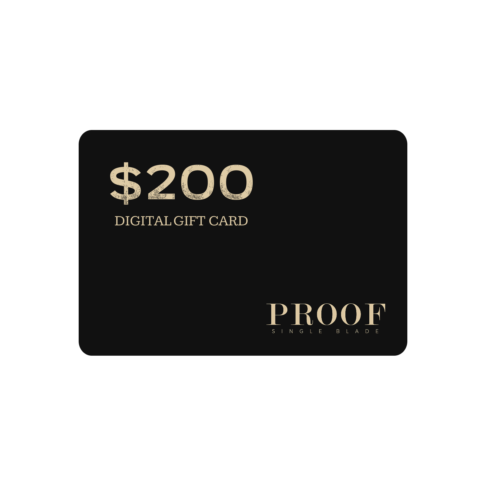 Proof Gift Card
