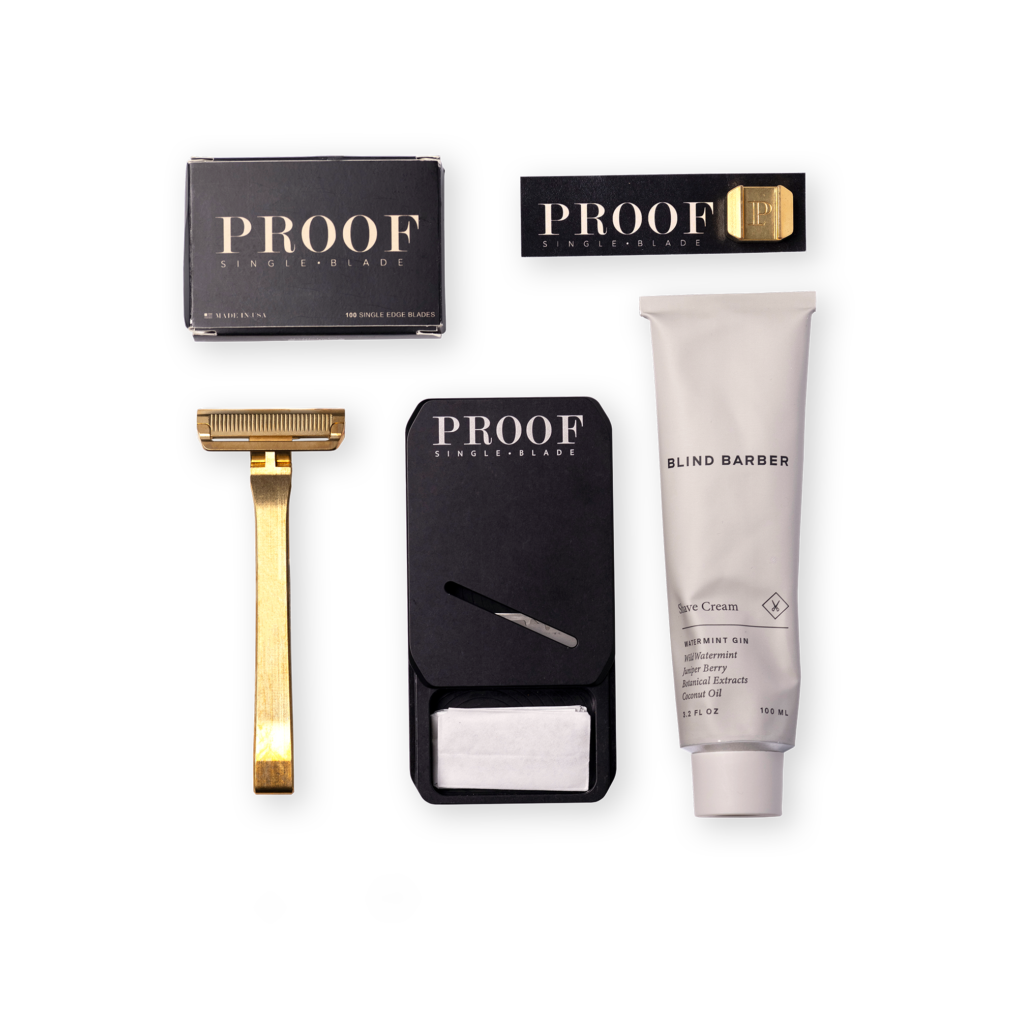 Reserve Brass Shave Kit